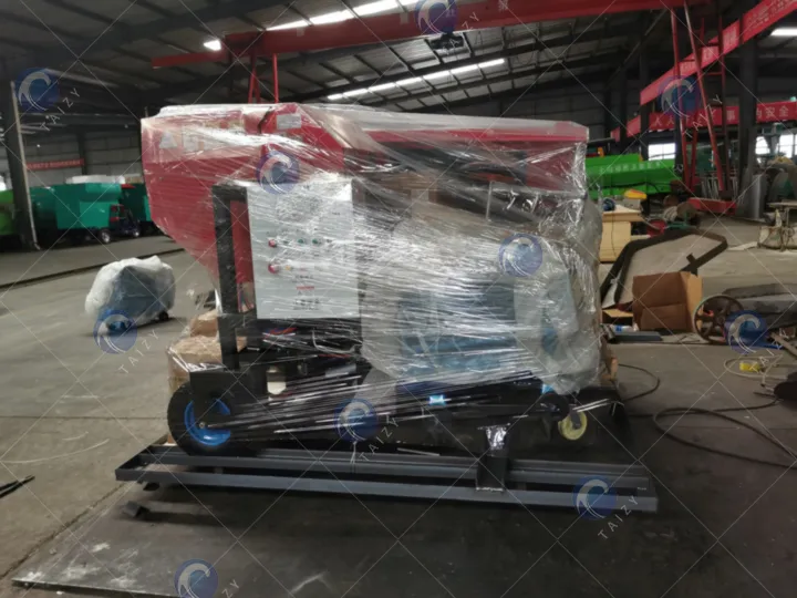 corn silage baler wrapping