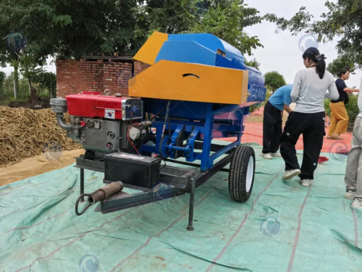 multifunctional thresher machine for grains