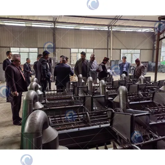 fabriekbezoek rijst- en tarwe-maalderijmachine