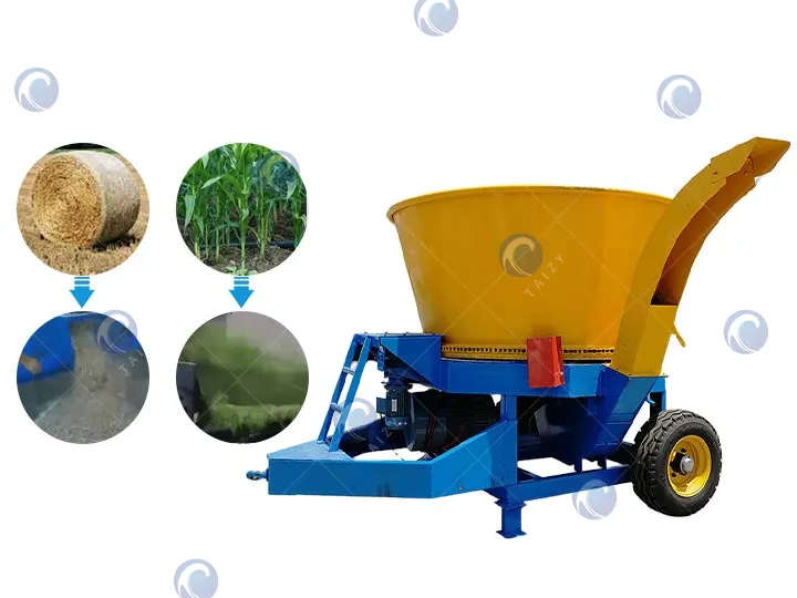 Trituradora de fardos de heno