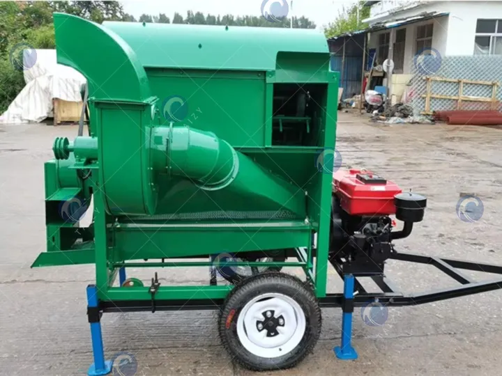 mini rice wheat threshing machine with diesel engine