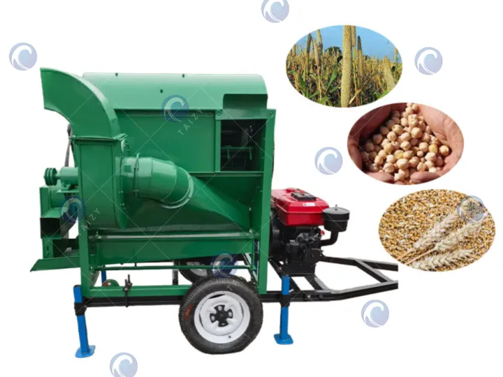 Mini rys graan dorsmasjien