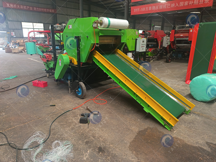 silage baling toebakmasjien vir droë en natte voeromhulsel