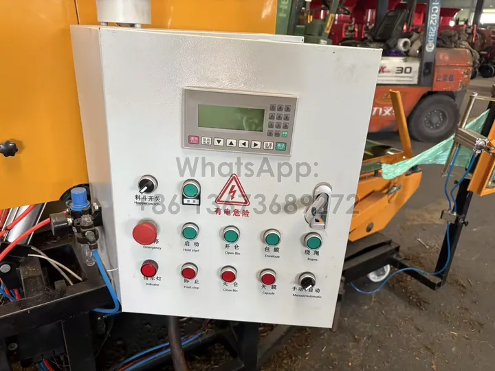 PLC for silage bale wrapper