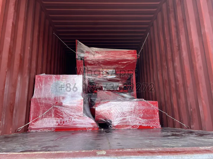 peanut cleaning and shelling machine in the container