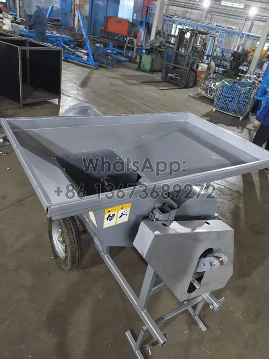 entrada de alimentación de la cosechadora de semillas de calabaza