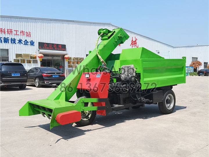 تین پہیے والا چراگاہ کھاد جمع کرنے والا