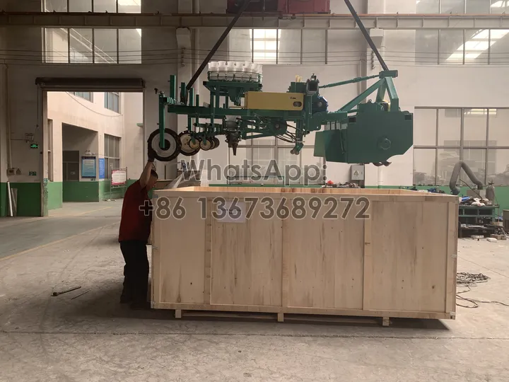 vegetable transplanter machine for wooden crate packing