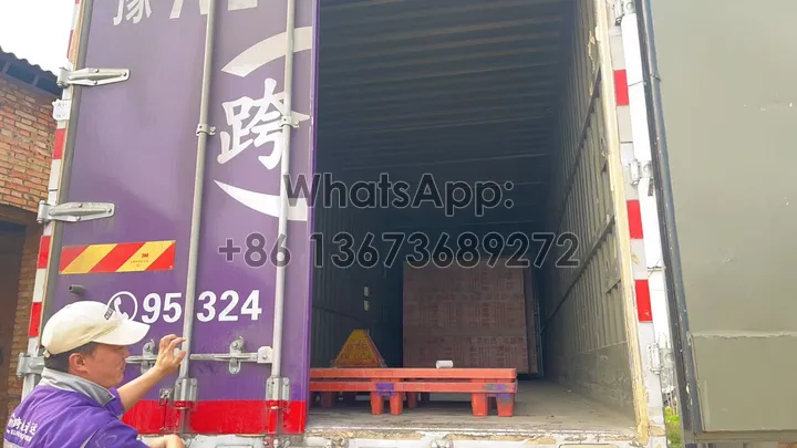 agro machine in the container for delivery