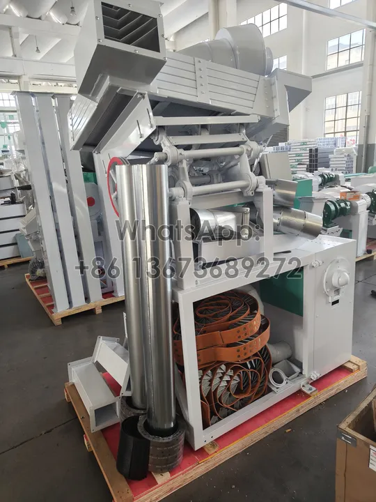 ready to pack rice milling machine with wooden crate